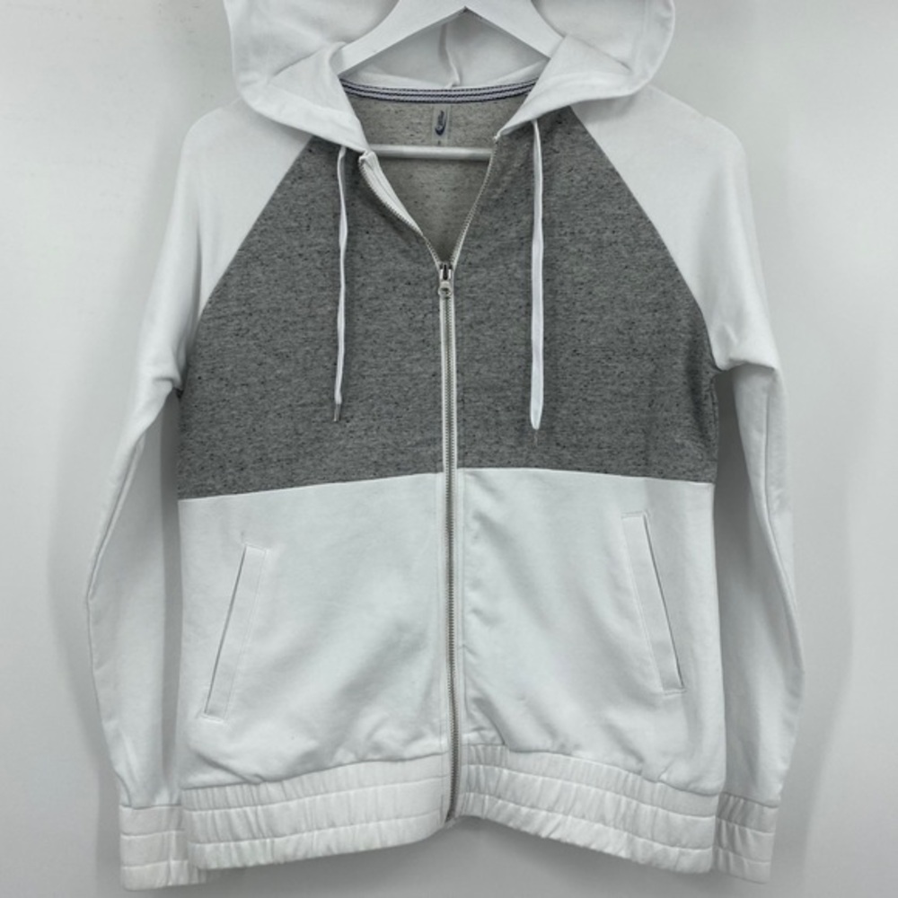 MTA Sport White/Gray Lightweight Jacket Small